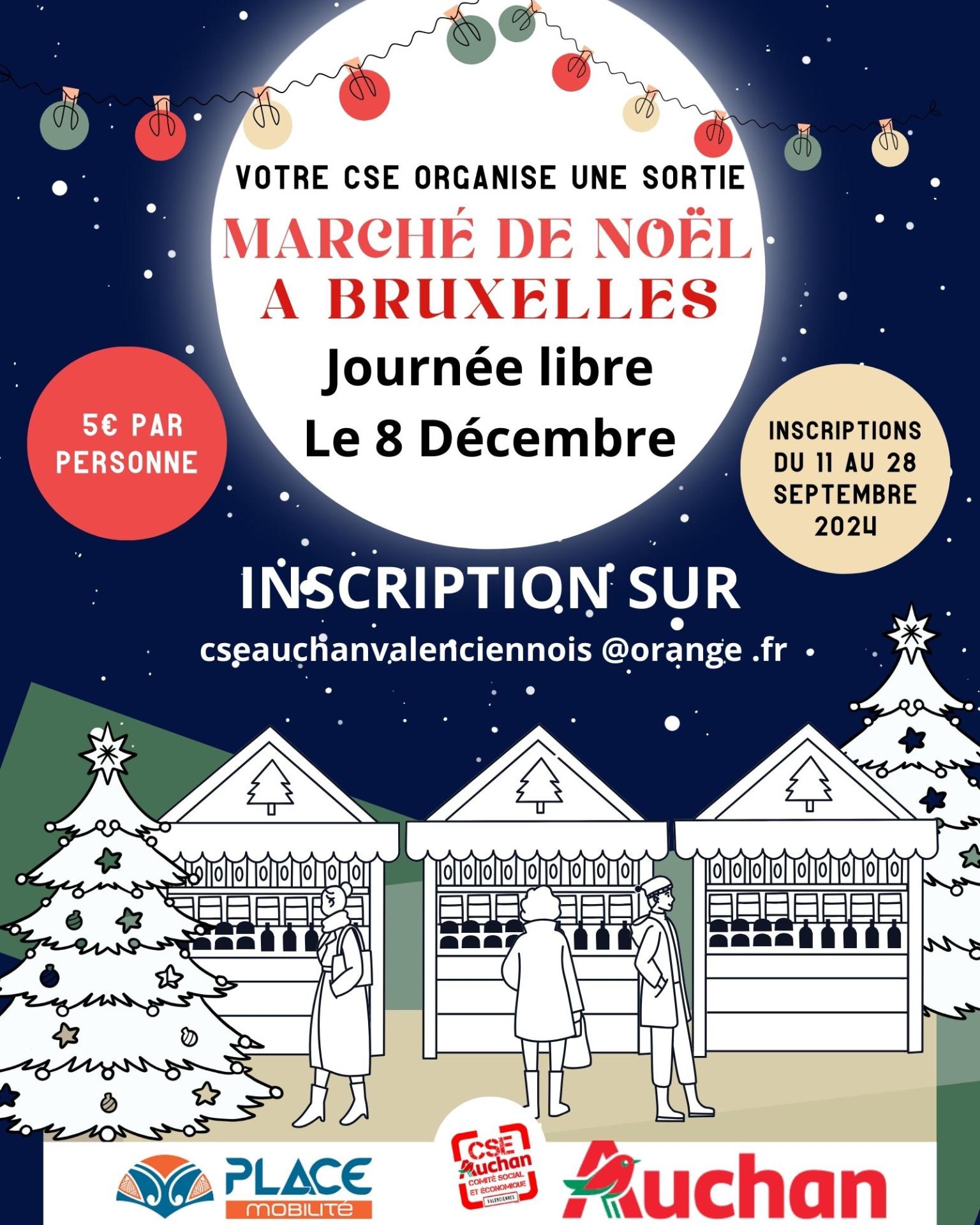 Marche de noel affiche flyer a4